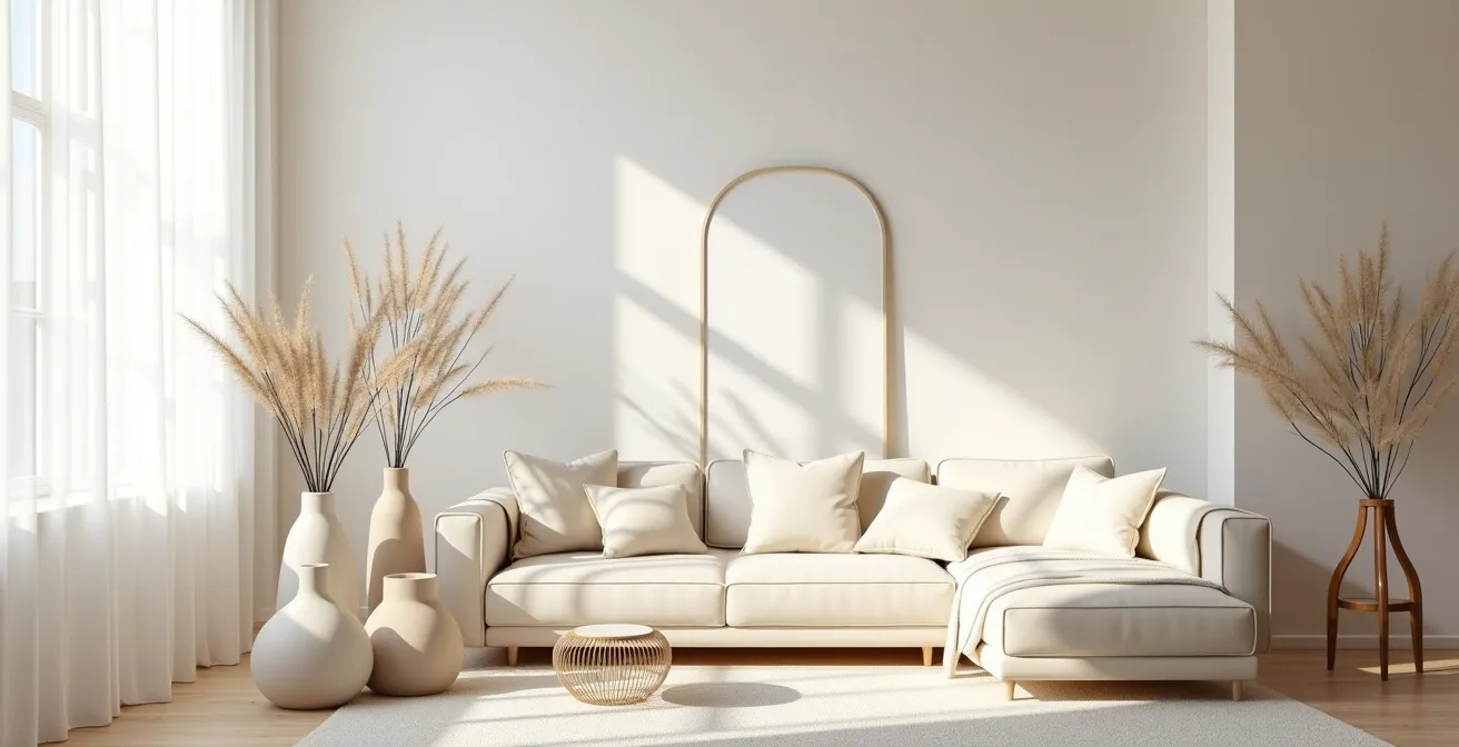 Collection d'objets déco polyvalents et durables dans un intérieur lumineux et épuré